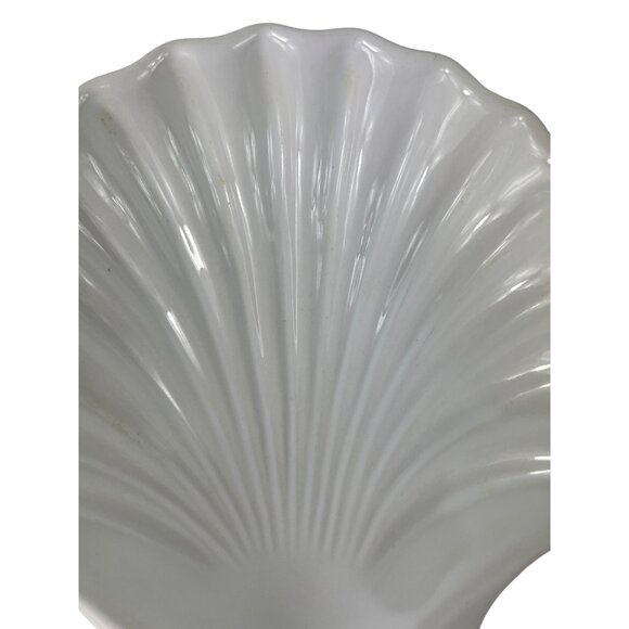 Scalloped Clam Shell Dish Bowls Set Of 2 Seafood Made In Japan Oven Proof - Picture 3 of 15